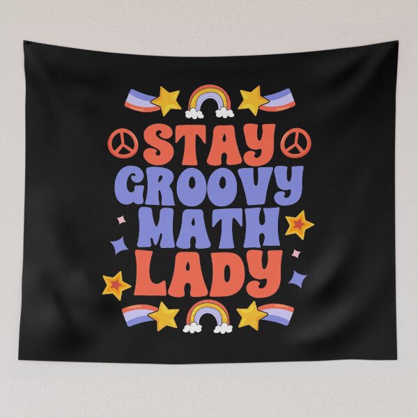 Item preview, Awesome Stay Groovy Math Lady For Groovy Mathematics Teacher designed and sold by Nessshirts.