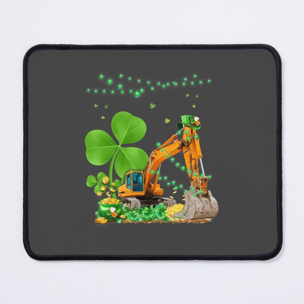 Item preview, Construction Excavator St Patricks Day Boys Girls Toddler designed and sold by danialysungarta.