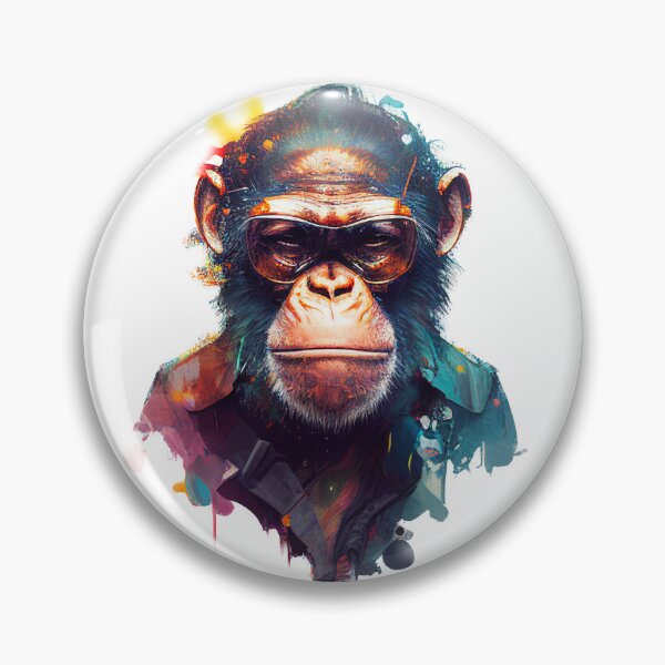 Item preview, Cool and Realistic Monkey: Unique and Stylish Artwork designed and sold by W I L O R F   . C O.