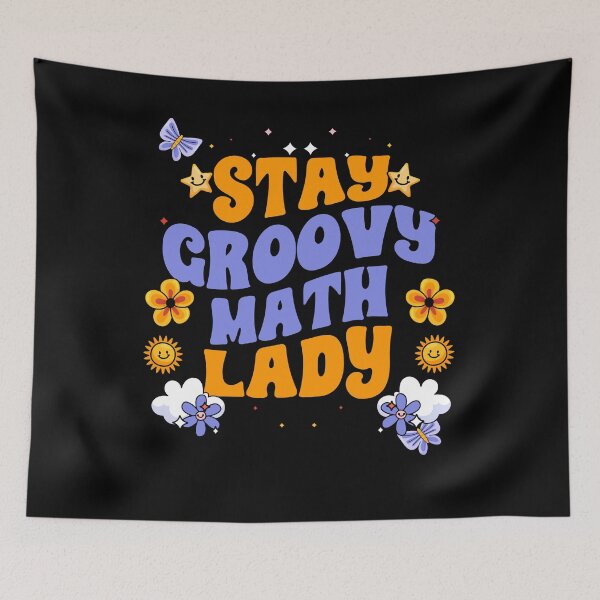 Item preview, Retro Stay Groovy Math Lady For A Groovy Mathematics Teacher designed and sold by Nessshirts.