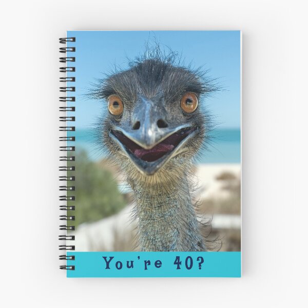 Item preview, Funny Emu Bird Happy 40th Birthday - You're 40? designed and sold by Madcatsanddogs.