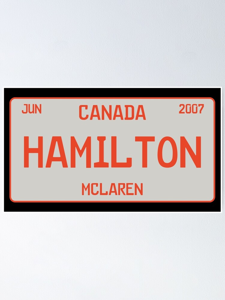Lewis Hamilton Un-Signed McLaren Mercedes Poster Rare.