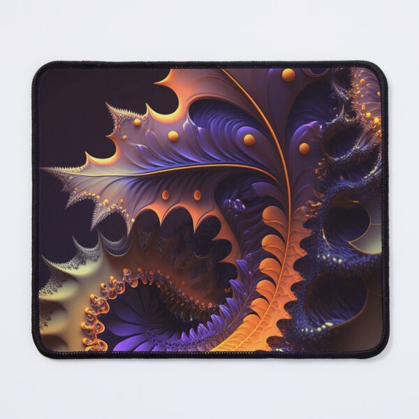 Item preview, Purple & Orange Fractal Leaf Art designed and sold by ChaosEmporium.