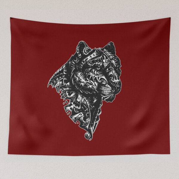 Item preview, The panter art tribal in black n white designed and sold by Arramavis.