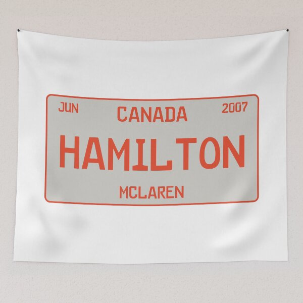 Item preview, Lewis Hamilton first win license plate white designed and sold by ff1merch ..