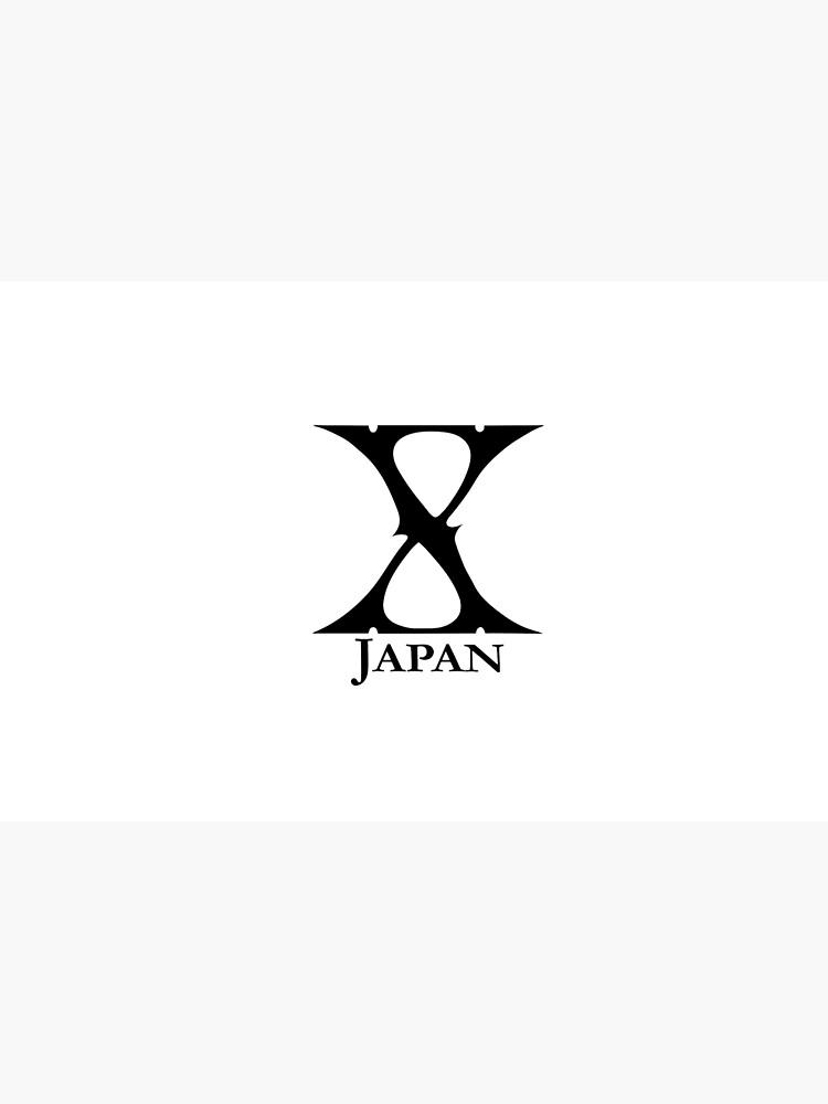 X Japan Logo Black Laptop Skin By Xjapanstickers Redbubble