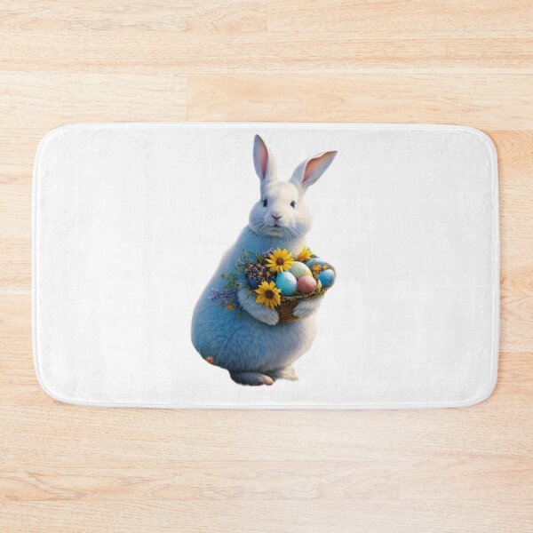 Item preview, Colorful Festive Easter Eggs Easter Bunny Spring Flowers Version 68 designed and sold by DreamingAwake1.