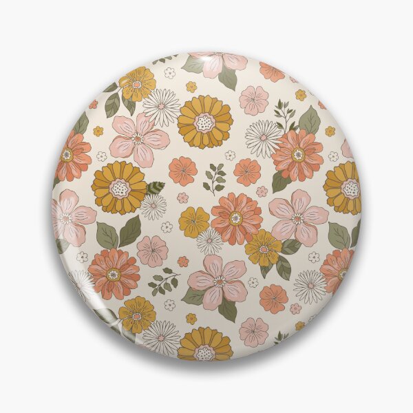 Item preview, Patrón floral retro de la vendimia designed and sold by HopItStudio.