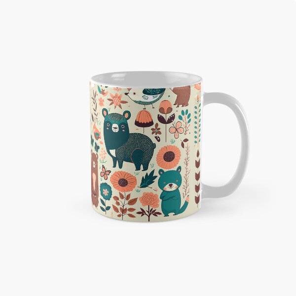 Item preview, Animals and flowers pattern designed and sold by FelpoStore.