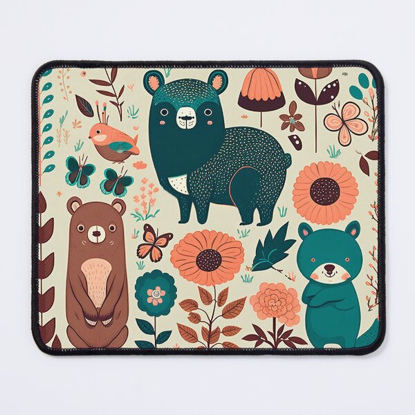 Item preview, Animals and flowers pattern designed and sold by FelpoStore.