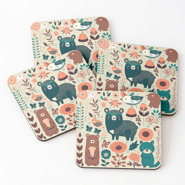 Item preview, Animals and flowers pattern designed and sold by FelpoStore.