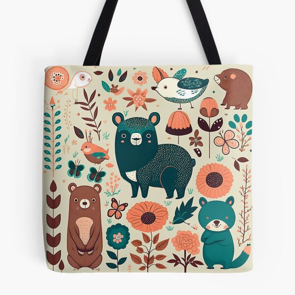 Item preview, Animals and flowers pattern designed and sold by FelpoStore.