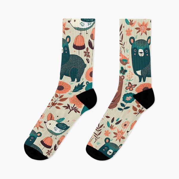 Item preview, Animals and flowers pattern designed and sold by FelpoStore.