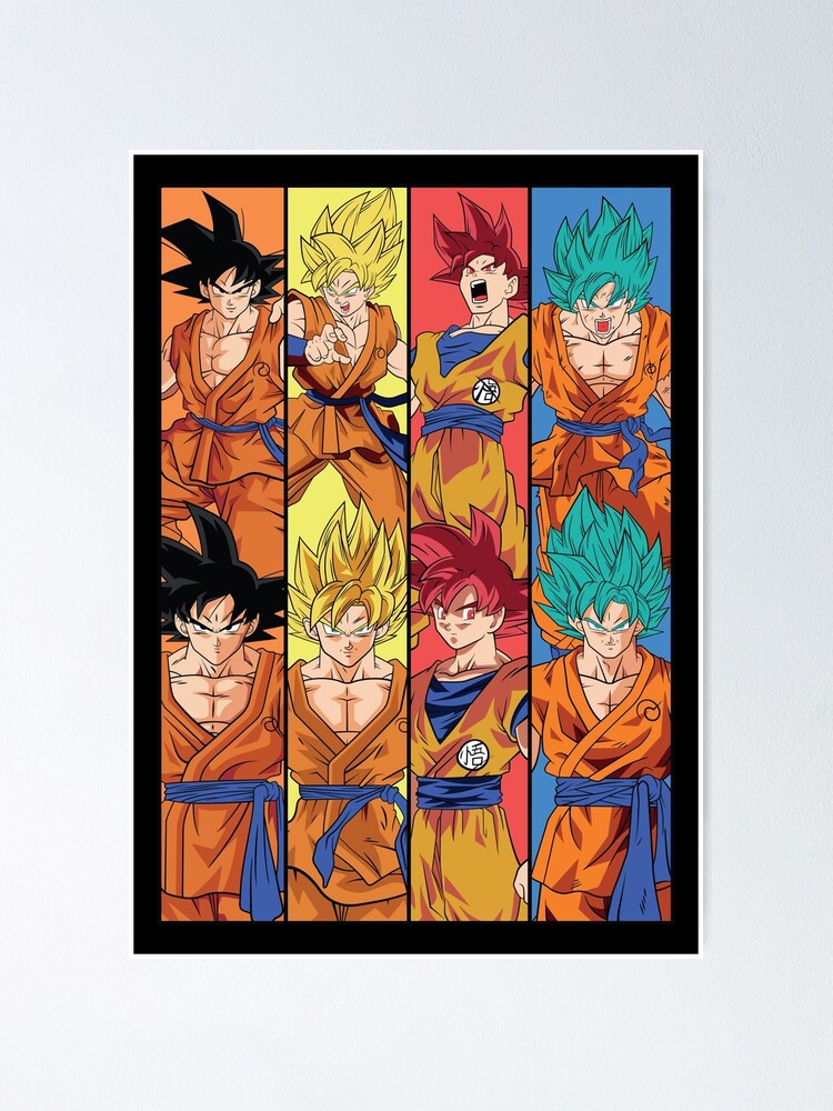 Dragon Ball Z Goku Characters Anime Poster – My Hot Posters