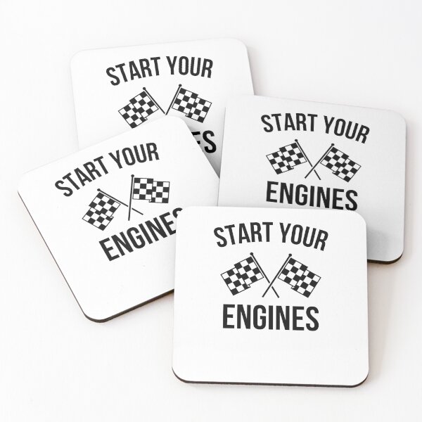 Item preview, Start your Engines Race Flags designed and sold by Fitbys.