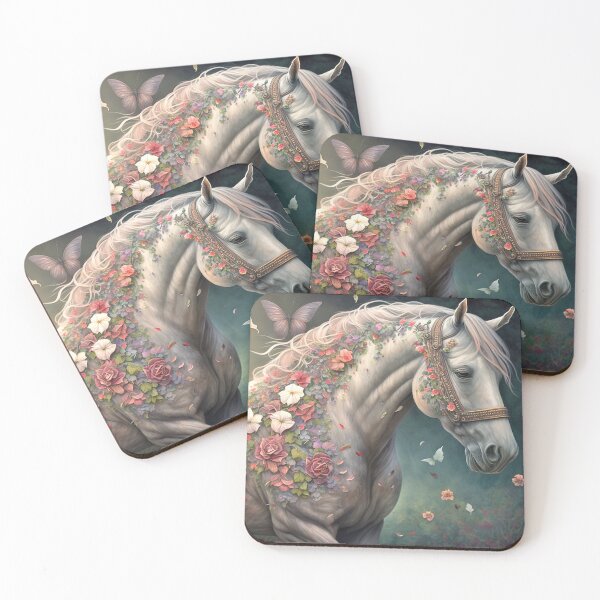Item preview, Horse with Flowers & Butterflies  designed and sold by candiscamera.