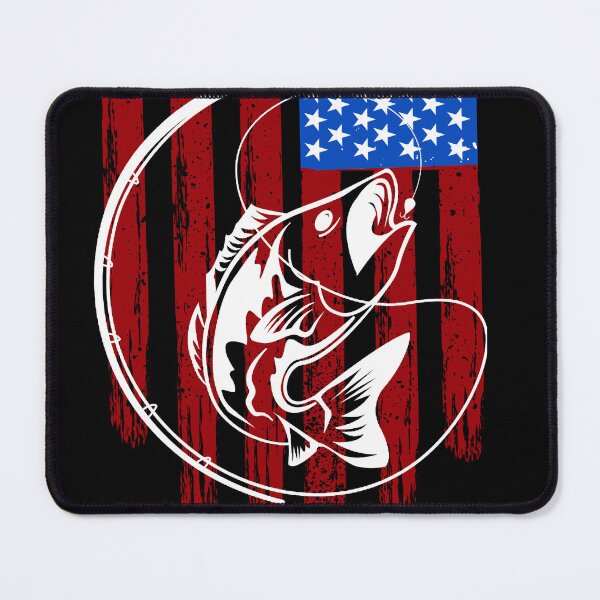 Item preview, Fishing American flag designed and sold by Heather Hinson.