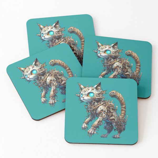 Item preview, Magical Mechanical Meow - Cyber-Kitty of the Depths designed and sold by DreamsGD.