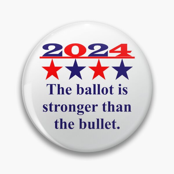 Item preview, The Ballot Is Stronger Than The Bullet - Political Quote  designed and sold by CrankyOldDude.