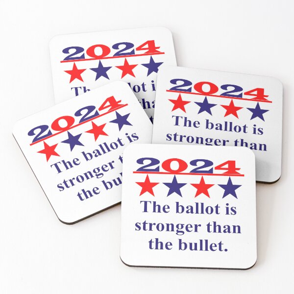Item preview, The Ballot Is Stronger Than The Bullet - Political Quote  designed and sold by CrankyOldDude.