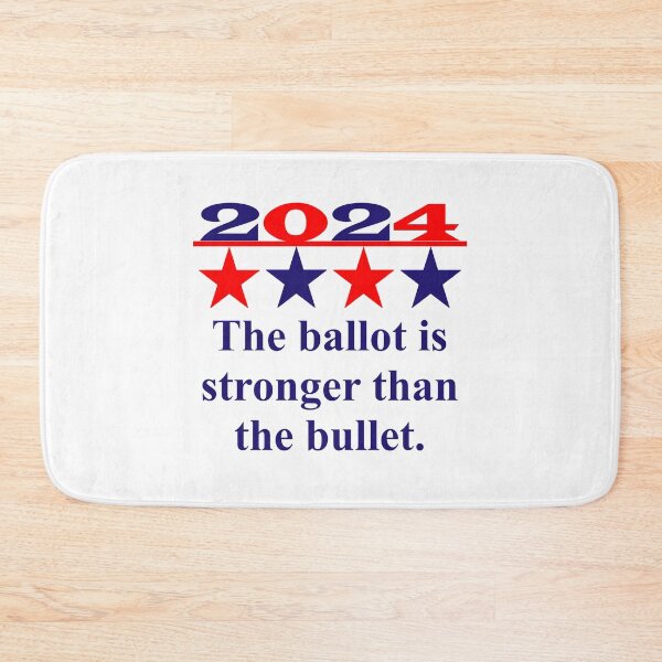 Item preview, The Ballot Is Stronger Than The Bullet - Political Quote  designed and sold by CrankyOldDude.