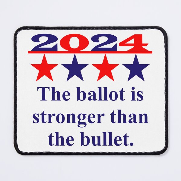 Item preview, The Ballot Is Stronger Than The Bullet - Political Quote designed and sold by CrankyOldDude.