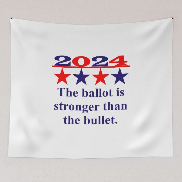 Item preview, The Ballot Is Stronger Than The Bullet - Political Quote  designed and sold by CrankyOldDude.