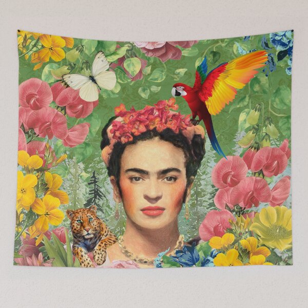 Item preview, Frida Kahlo Green Tiger designed and sold by Muycote.