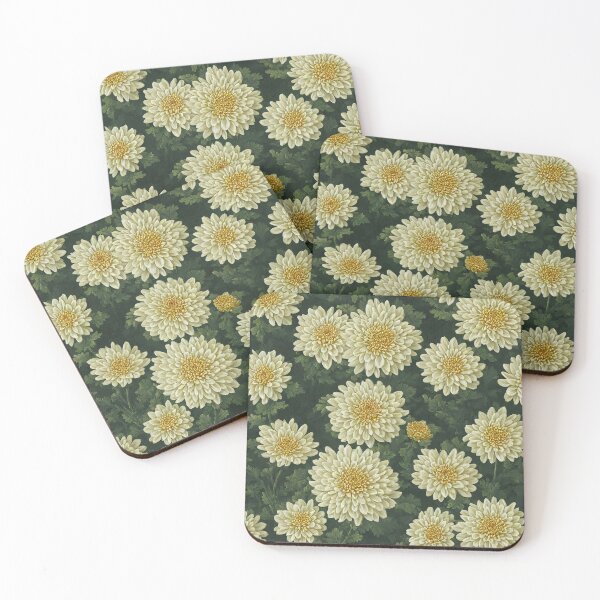 Item preview, Pattern of Chrysanthemums for November designed and sold by FamiliarPufferfish.