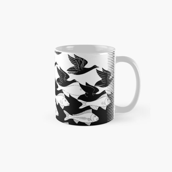 Vista previa del artículo con la obra «Escher - Cielo y agua», diseñado y vendido por funnypixels.