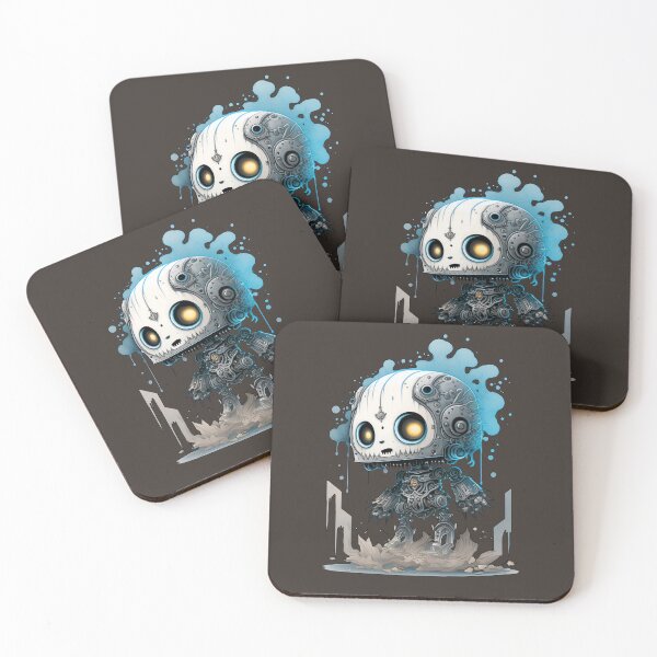 Item preview, Adorable Chibi Mechanoid Monster - Armored Skeleton designed and sold by DreamsGD.