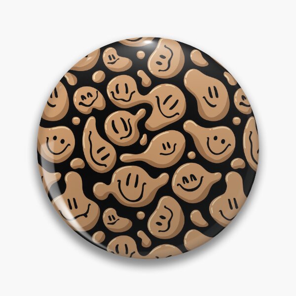 Item preview, Brown Liquid Smiley Faces designed and sold by Ayoub14.