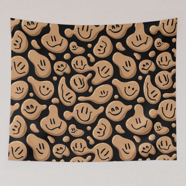 Item preview, Brown Liquid Smiley Faces designed and sold by Ayoub14.