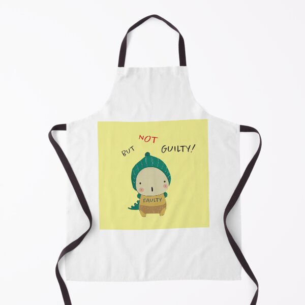 Item preview, Faulty But Not Guilty | Cute Baby Crocodile | Bright Colors | Childlike Design | Whimsical Illustration | Playful Text | Unique Artwork | Charming Animal Design | Cartoon Reptile designed and sold by ArtPowTech.