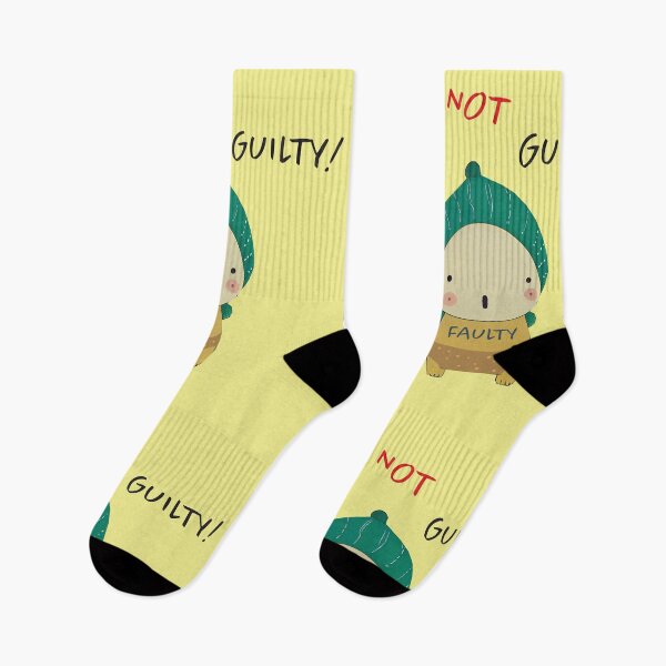 Item preview, Faulty But Not Guilty | Cute Baby Crocodile | Bright Colors | Childlike Design | Whimsical Illustration | Playful Text | Unique Artwork | Charming Animal Design | Cartoon Reptile designed and sold by ArtPowTech.