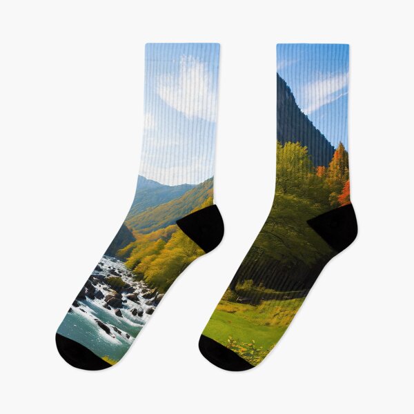 Item preview, Discover the Beauty of the Mountains and Rivers in this Landscape Artwork designed and sold by D3monic.