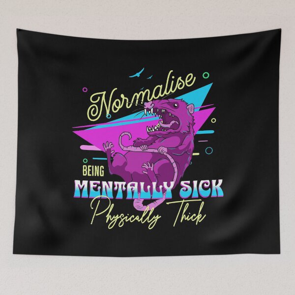 Item preview, Possum - Mentally Sick Physically Thick designed and sold by ValentinaHramov.