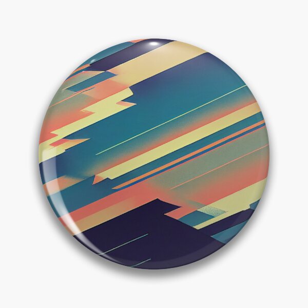 Artikelvorschau, Chillwave-Muster im Stil der 80er Jahre in Blau, Gelb und Pink entworfen und verkauft von Fine Prints.