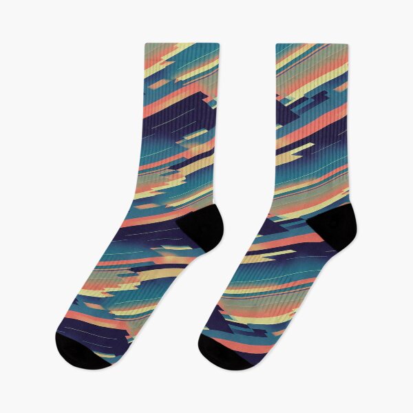 Item preview, Chillwave 80s Style Pattern in Blue Yellow and Pink  designed and sold by Fine Prints.