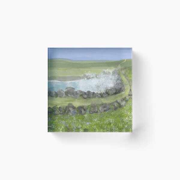 Item preview, Wild Flowers By The Sea  Painting designed and sold by Clare Walker.