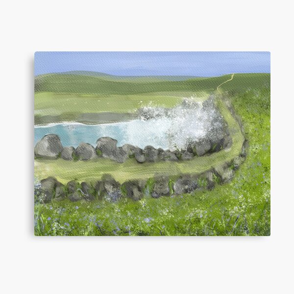Item preview, Wild Flowers By The Sea  Painting designed and sold by Clare Walker.