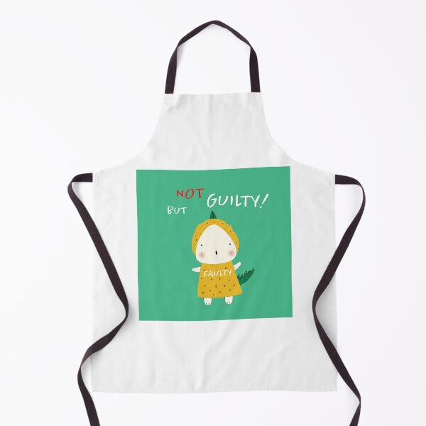 Item preview, Faulty But Not Guilty | Cute Baby Crocodile | Bright Colors | Childlike Design | Whimsical Illustration | Playful Text | Unique Artwork | Charming Animal Design | Cartoon Reptile designed and sold by ArtPowTech.
