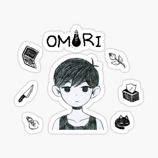 Copy of Omori Tshirt - Omori Game Sticker - Omori Fanart Sticker Art Board  Print for Sale by kaelissa