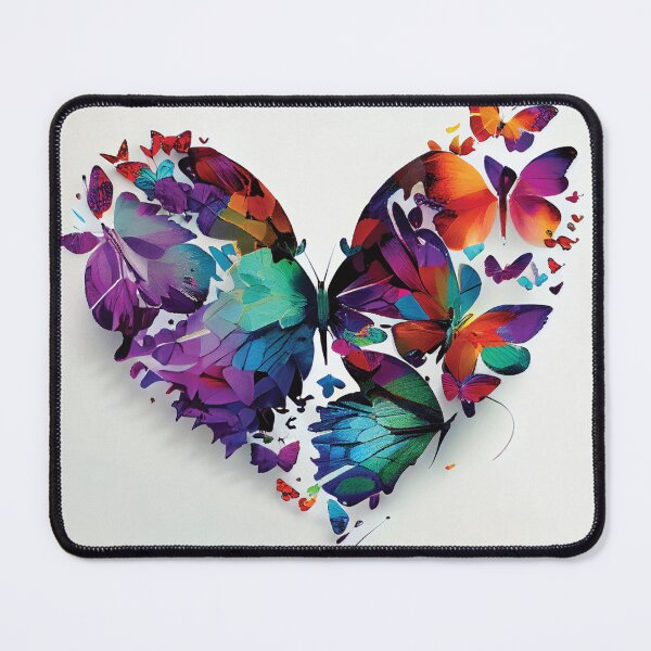 Item preview, Colorful Butterflies heart designed and sold by DGtaLrtcom.