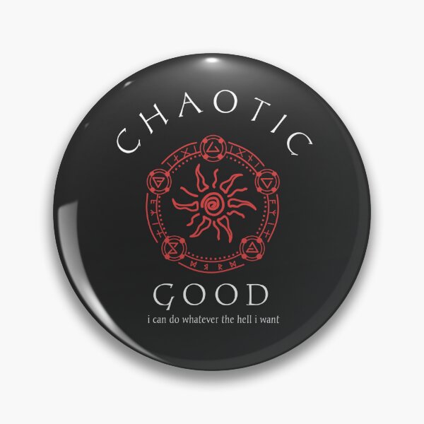 Item preview, Chaotic Good, I Can Do Whatever The Hell I Want, Red Pentagram Theme designed and sold by Axel Christian.