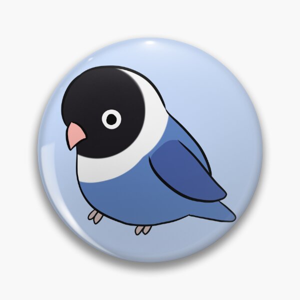 Item preview, Cute blue Lovebird illustration  designed and sold by Yarafantasyart.