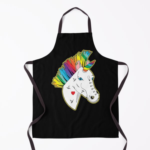 Item preview, Pride Punk Rainbow Mohican Unicorn designed and sold by HotHibiscus.