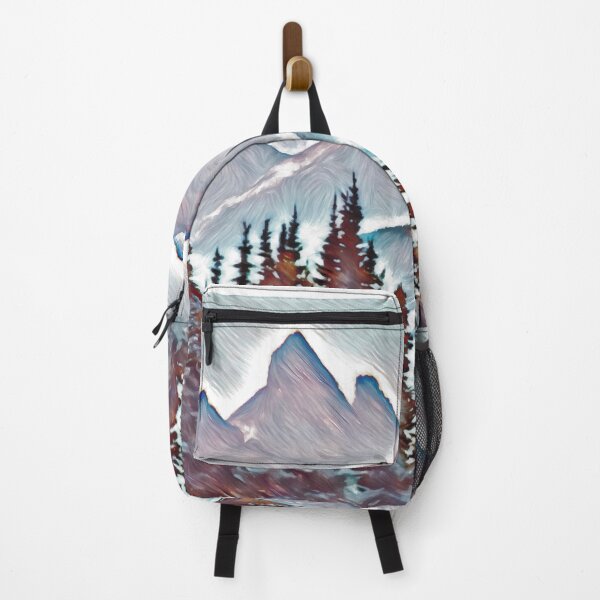 Item preview, Mountain range art muted blues and gray designed and sold by Inktown.