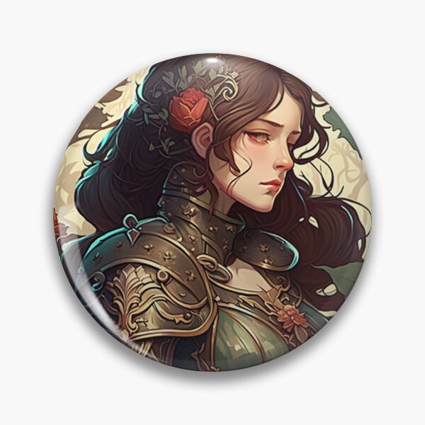 Item preview, Lady Knight of the Roses designed and sold by ArtNouveauChic.
