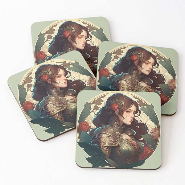 Item preview, Lady Knight of the Roses designed and sold by ArtNouveauChic.